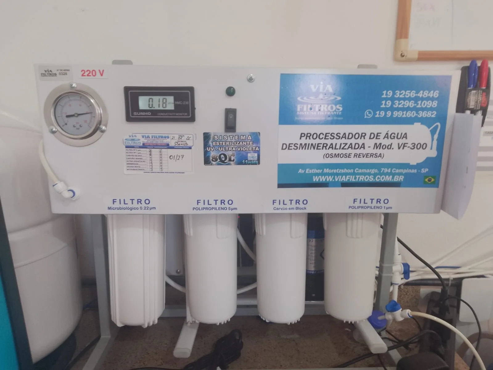 Equipamento Via Puroá instalado